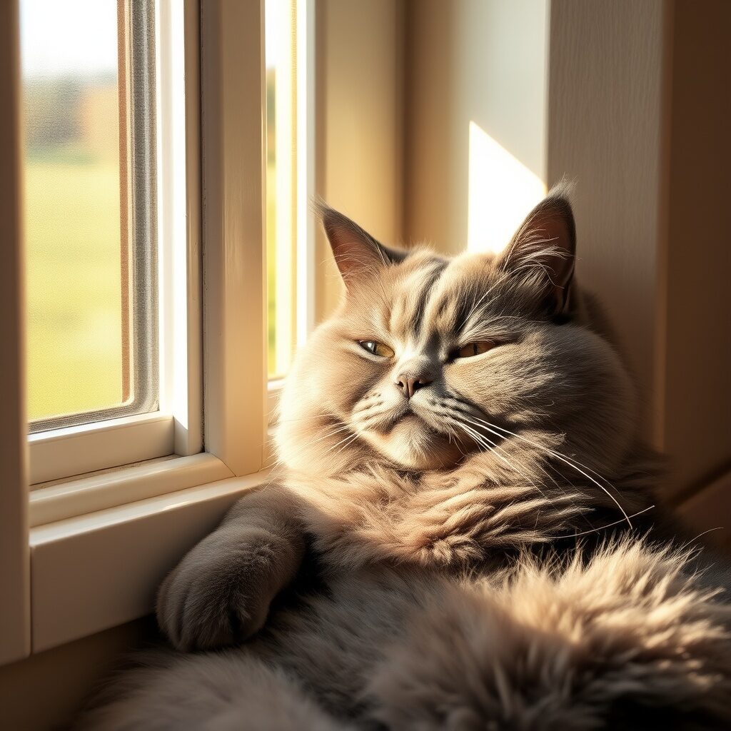 猫の体型チェック