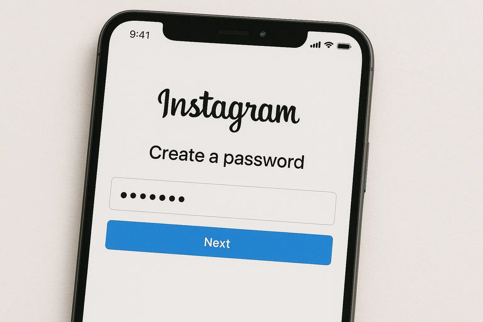 パスワード設定画面と確認コード入力画面